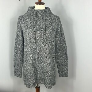 Lou & Grey for LOFT Black and White Tunic Sweater